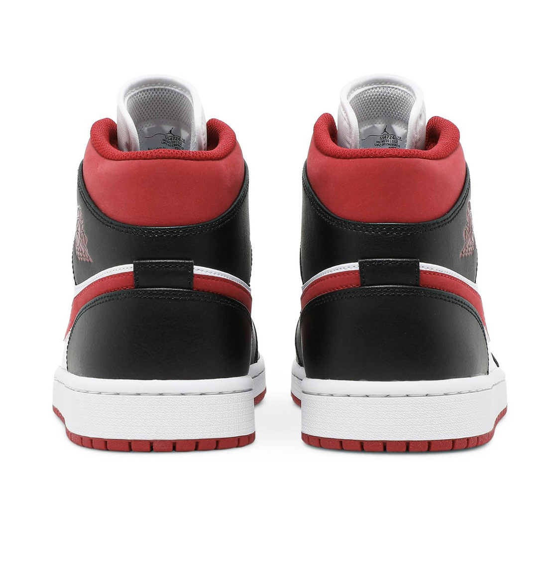Jordan 1 Mid Gym Red Black White