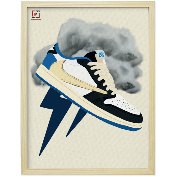 Obraz Jordan 1 Low “Travis Scott x Fragment”