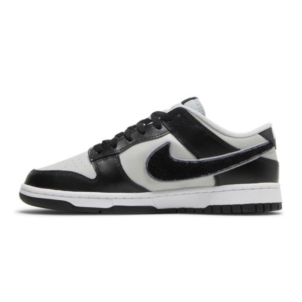 Nike Dunk Low Chenille Swoosh Black Grey