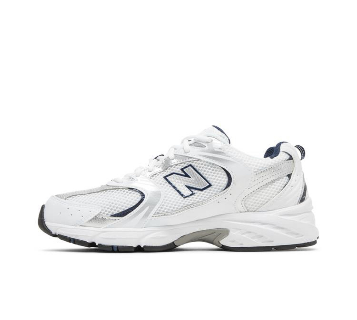 New Balance 530 White Silver Navy