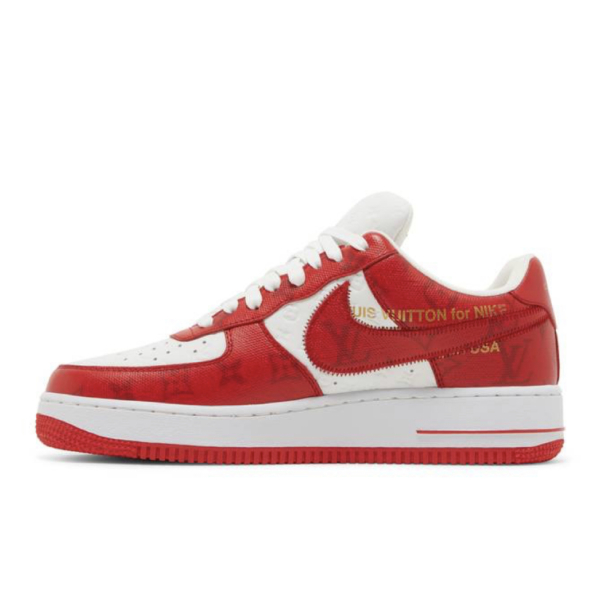 Nike Air Force 1 Low x Louis Vuitton White Comet Red