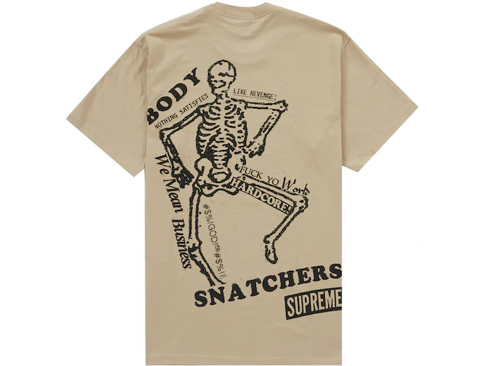 Supreme Body Snatchers Tee Khaki: Kwintesencja Stylu i Komfortu