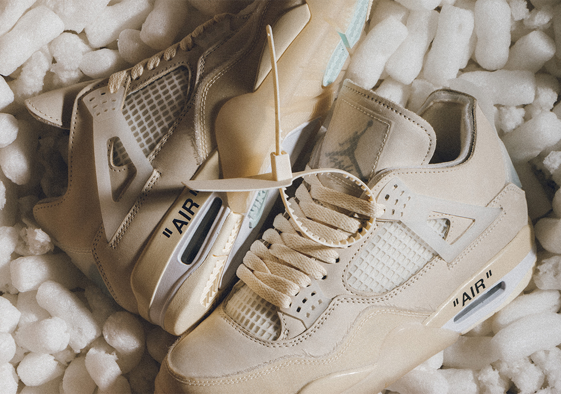 Air Jordan 4 Retro Off White Sail: Kultowe Buty, Ikona Stylu