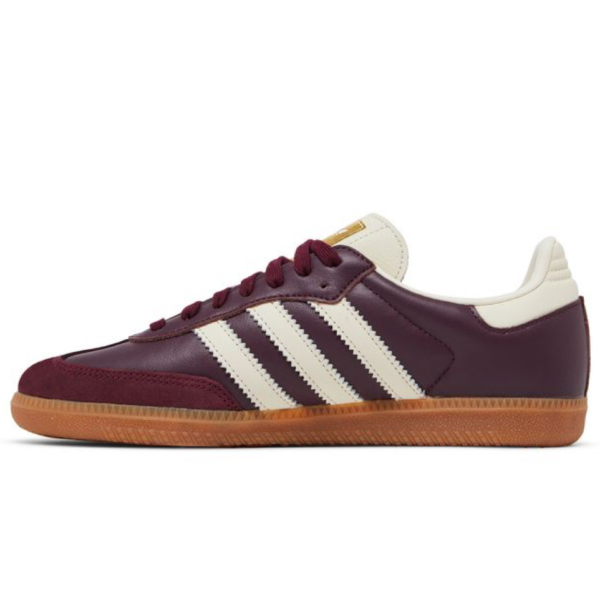Adidas Samba OG Maroon Gold Metallic