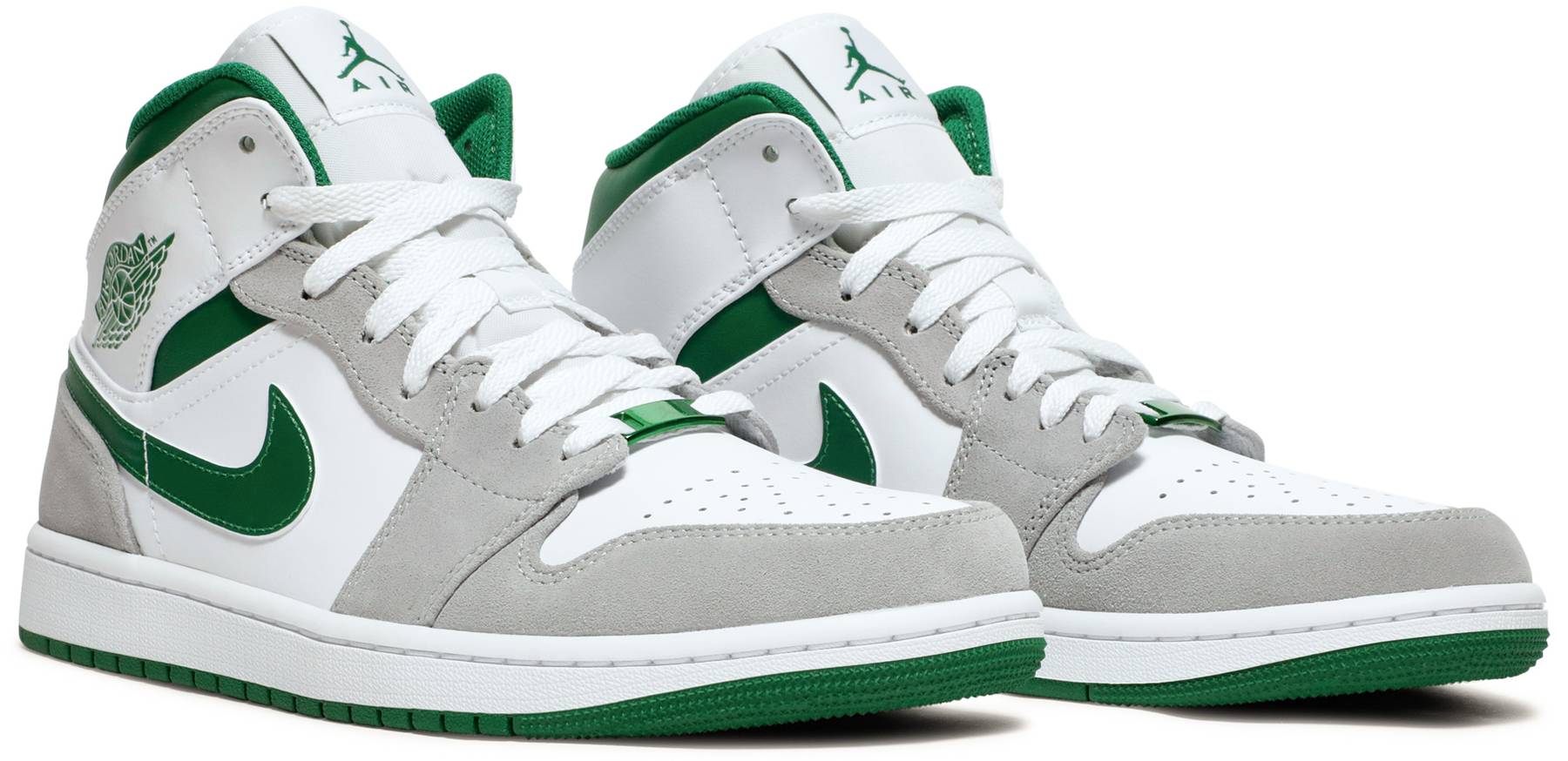 Air Jordan 1 Mid SE Grey Pine Green - obrazek 5