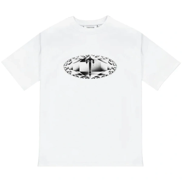Trapstar Diamond In The Rough Tee White