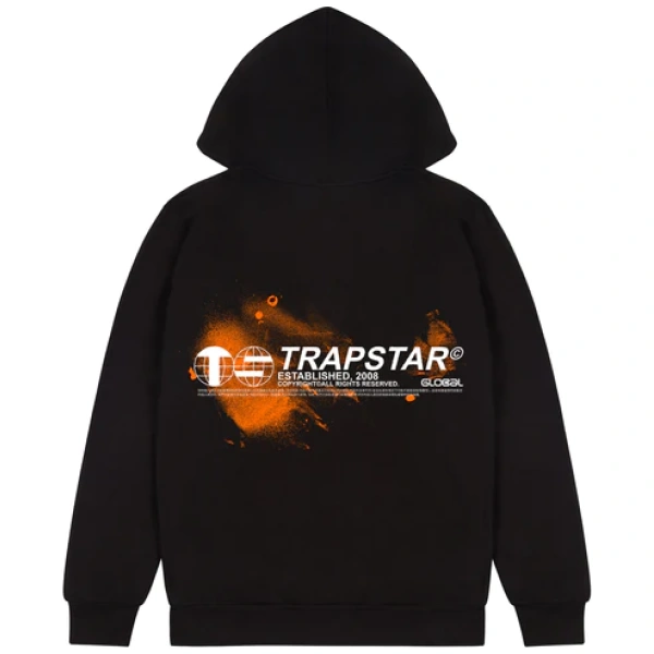 Trapstar Global Distribution Hoodie Black