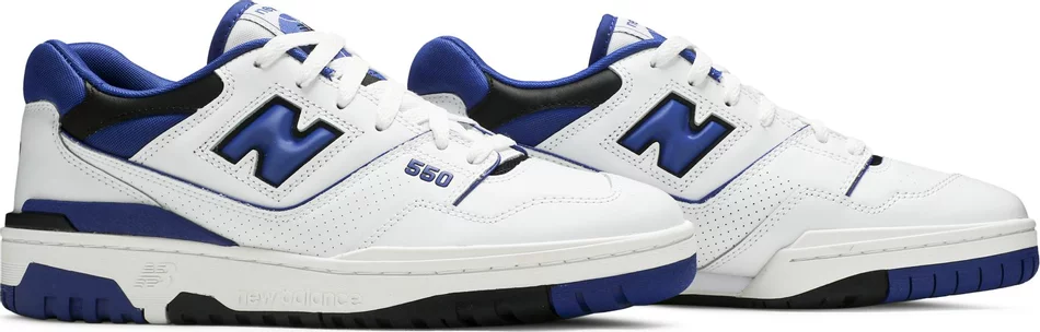 New Balance 550 White Team Royal - obrazek 5