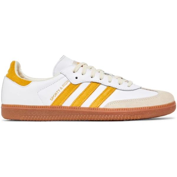 Sporty & Rich x Samba OG White Bold Gold