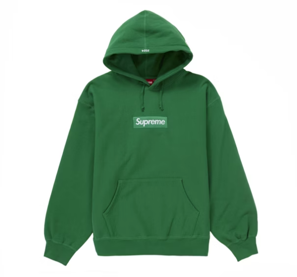 Supreme Box Logo Hooded Sweatshirt Green (FW24)