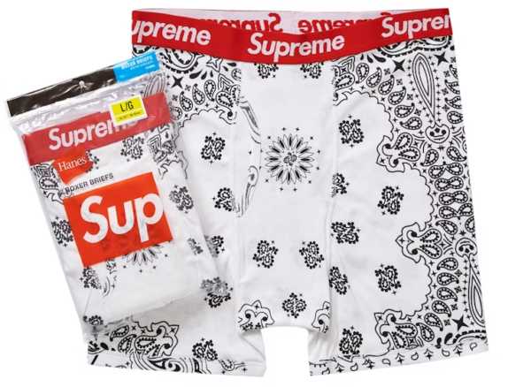 Supreme Hanes Bandana Boxer White