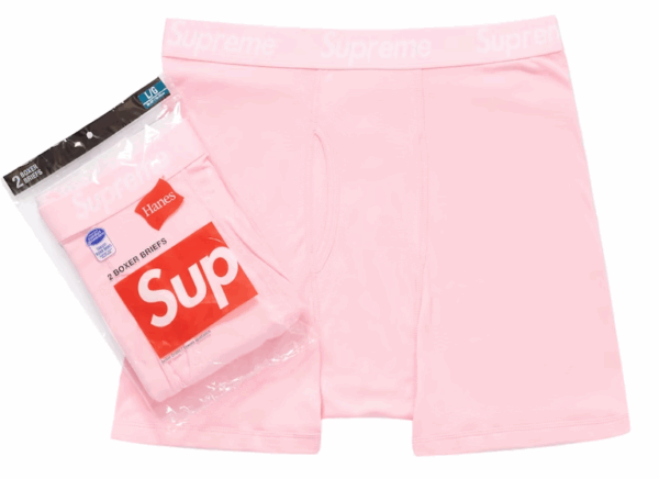 Supreme Hanes Boxer Pink