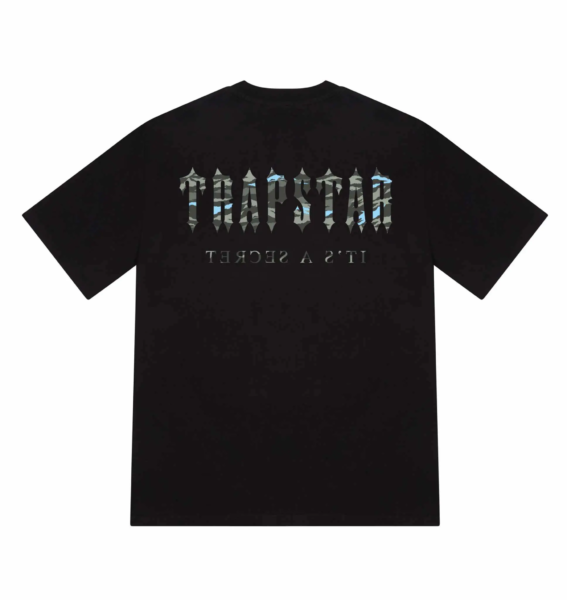 Trapstar Decoded All Terrain Tee Black/Blue Camo