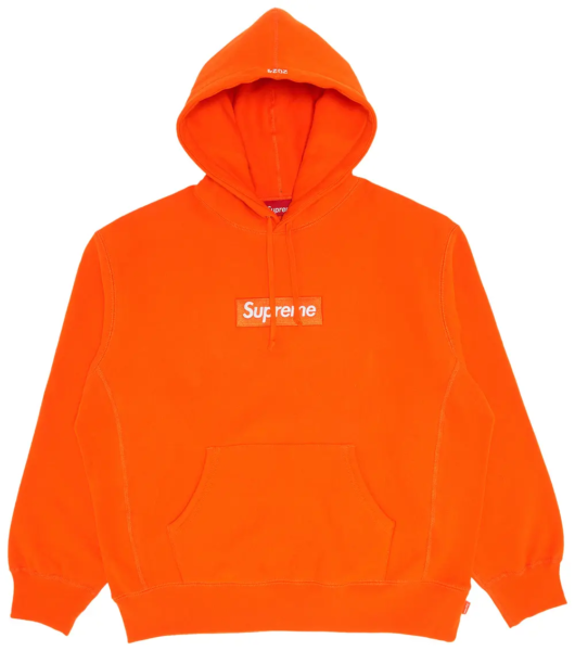 Supreme Box Logo Hooded Sweatshirt Orange (FW24)