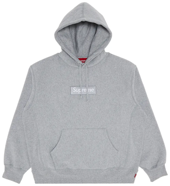 Supreme Box Logo Hooded Sweatshirt Grey (FW24)
