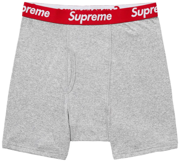 Supreme Hanes Boxer Heather Grey