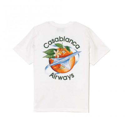 Casablanca Orbite Autour De L’orange Screen White Tee