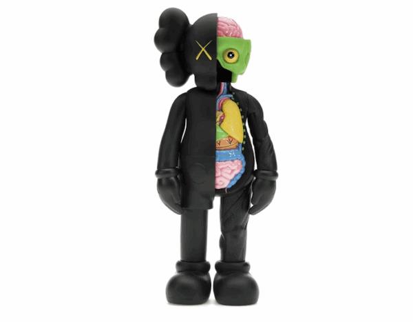 KAWS Companion Flayed Open Edition Vinyl Figure Black