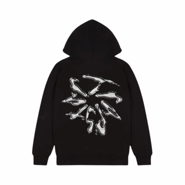 Trapstar Liquid Chrome Hoodie Black