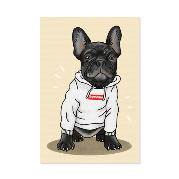 Obraz na płótnie Supreme Box Logo Hoodie Dog