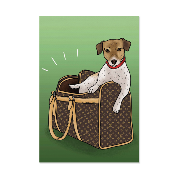 Obraz na płótnie LV Duffle Bag Doggo