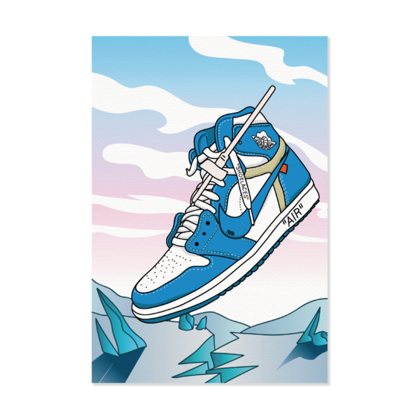 Obraz na płótnie Jordan Retro 1 x Off White UNC