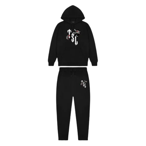 Trapstar TSL Shooters Bloodshot Hooded Tracksuit Black