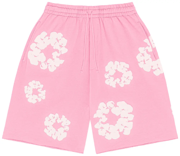 Denim Tears The Cotton Wreath Shorts Powder Pink