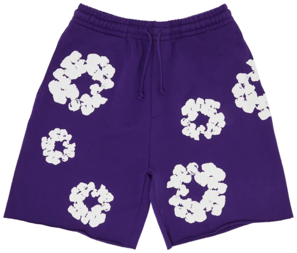 Denim Tears The Cotton Wreath Shorts Purple