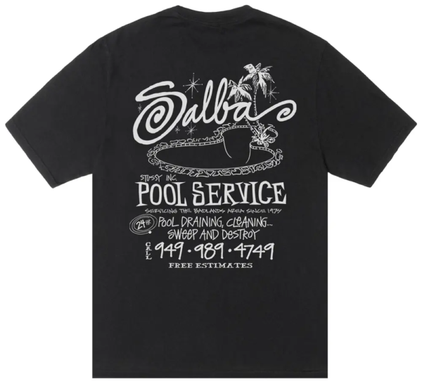 Stussy Pool Service Tee Black