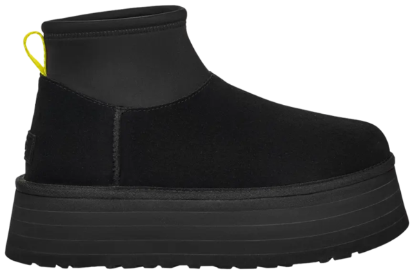 UGG Classic Mini Dipper Boot Black Yellow (Women's)