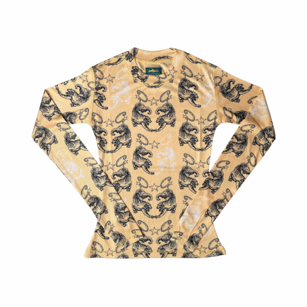 Corteiz Women's Tiger Mesh Longsleeve Yellow
