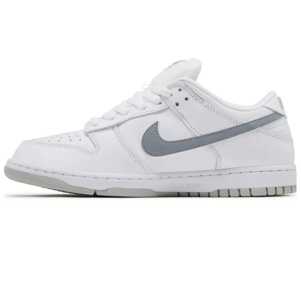 Nike SB Dunk Low Supreme 94 White Metallic Silver 2