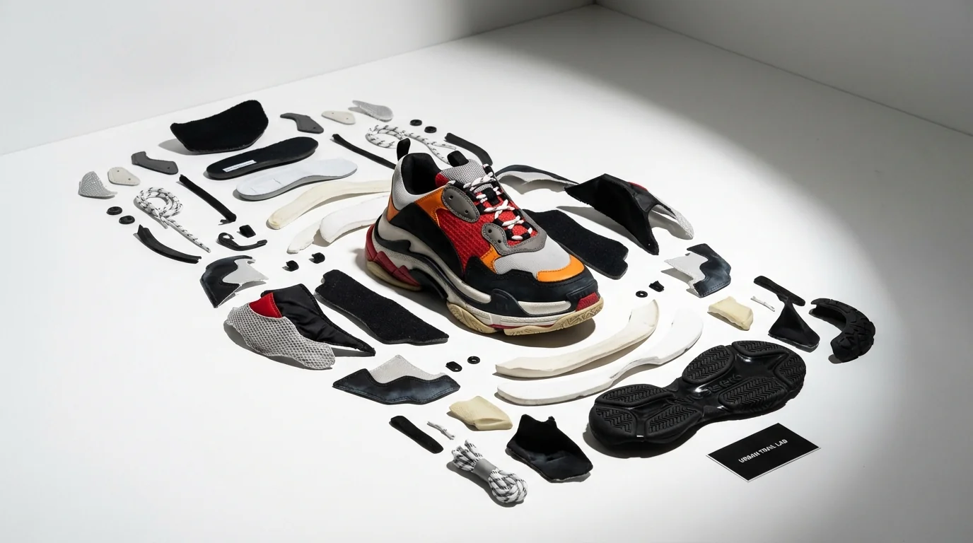 Balenciaga Track sneakersy chunky modele kolorystyczne na tle streetwearowym